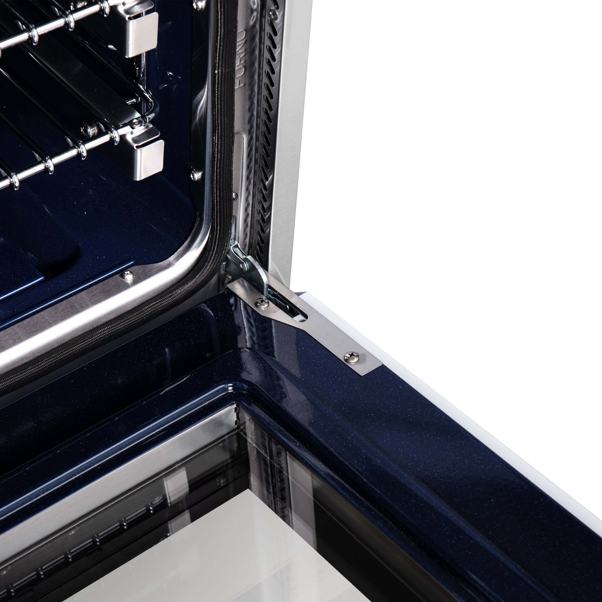 Alt View 10. Forno Appliances - Massimo 4.32 Cu. Ft. Freestanding Dual Fuel True Convection Range with Air Fryer Basket - White.