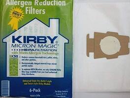 Kirby - 6 Micron Magic HEPA Filter Bags #204811 + 1 Belt – Genuine OEM Upright