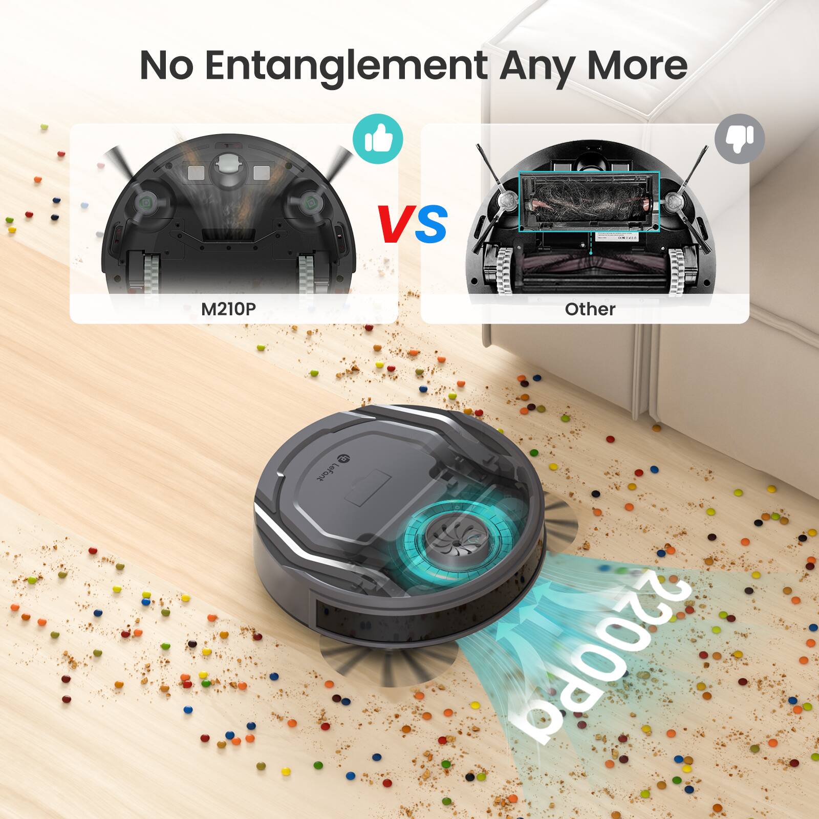 No Entanglement Any More VS M210P Other Letonk 2200Pg