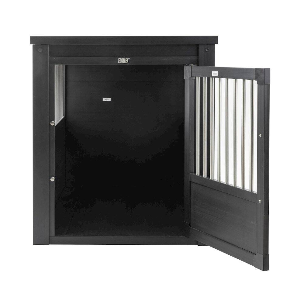 Back. New Age Pet - ECOFLEX Dog Crate End Table - Espresso X-Large.