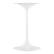 Alt View 3. Modway - Lippa Round Artificial Marble Side Table - White Black.