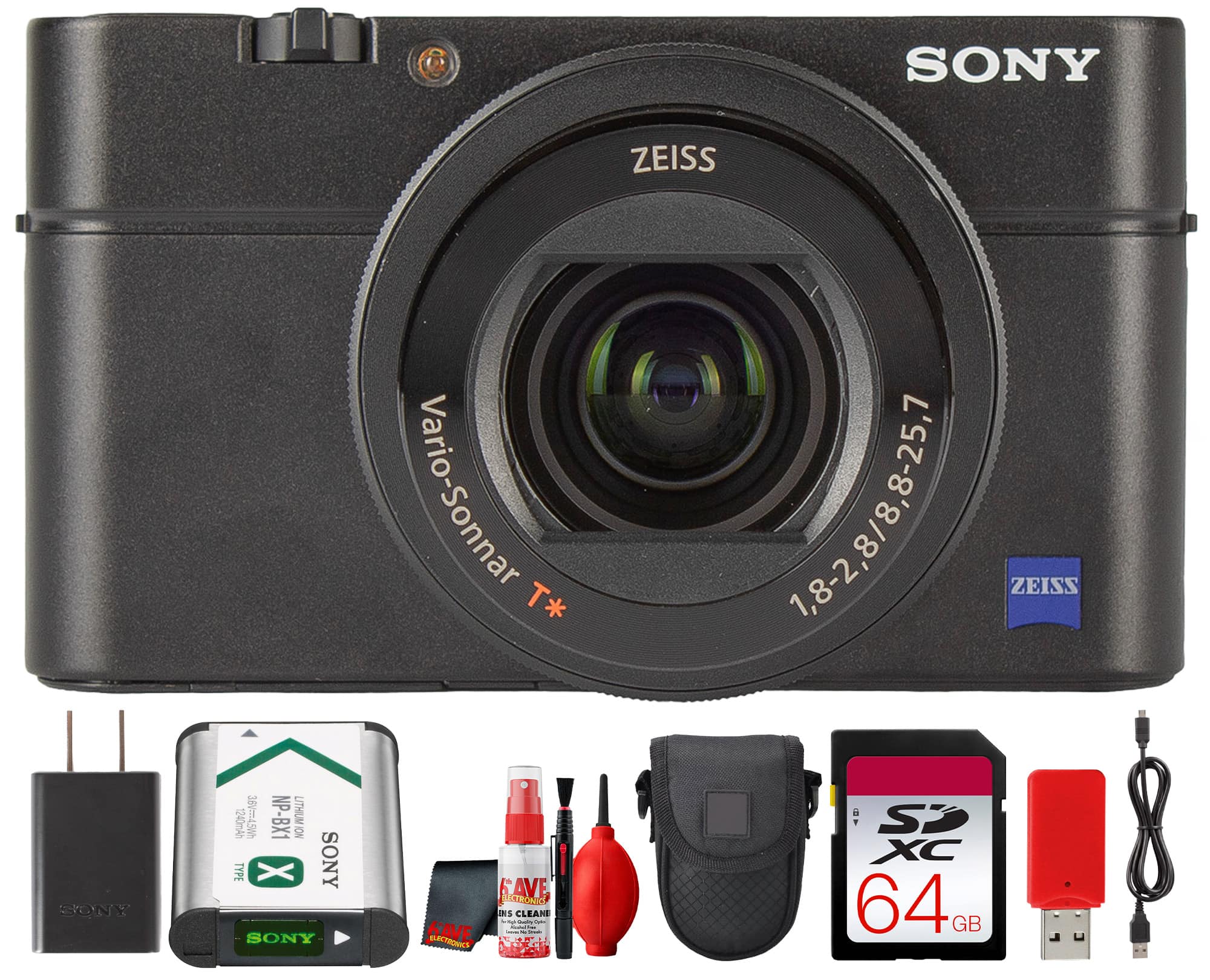 Sony - DSC-RX100 IV 20.1MP Premium Compact Camera + More - Black