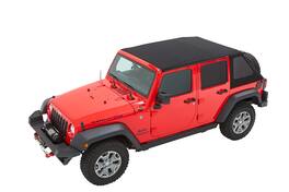 Bestop - Trektop - Jeep '07-18 Wrangler JK 4-Door (Premium Blk Twill) - Black