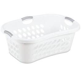 Sterilite - Ultra HipHold 1.25 Bushel Plastic Clothes Laundry Basket Bin (6 Pack) - White