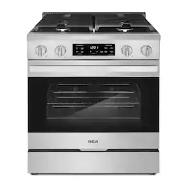 RCA - R-RGH304SS 30 in. Heritage Collection 4.6 cu. ft. Gas Range with 4 Sealed Burners and Convection Oven - Stainless Steel