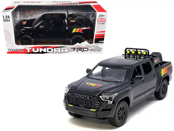 1:24 TOYOTA SCALE TUNDRA 1:24 RFFROAD SCALE TRO OF
14+ MiJo Exclusives 1 of 2400
YUNDAN
TOTOTA RAGING ORE COMMENT TRD OFF TOYOTA TUNDRA ROAD
TRD
TOYOTA
