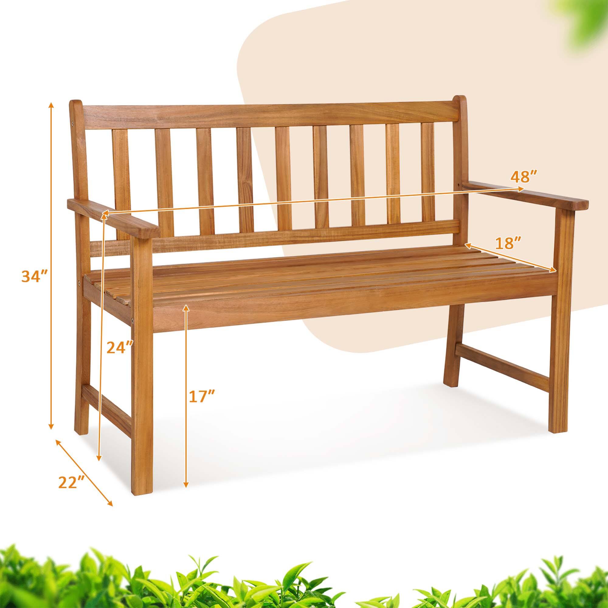 Width: 48"
Depth: 34"
Height: 24"
Seat height: 17"
Leg height: 22"