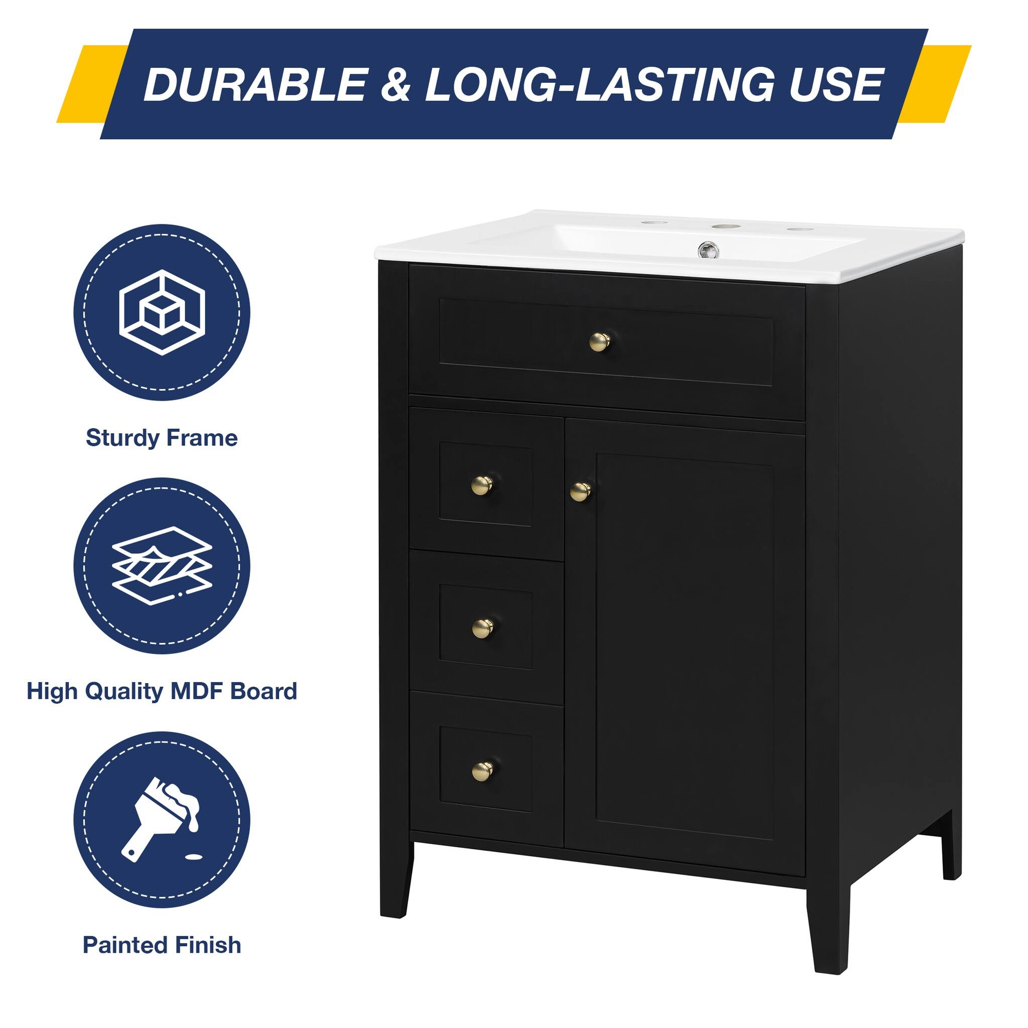 DURABLE & LONG-LASTING USE

- Sturdy Frame
- High Quality MDF Board
- Painted Finish