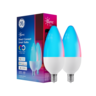 Cync - Decorative Direct Connect B11 Smart LED Bulb (2-Pack) - Full Color