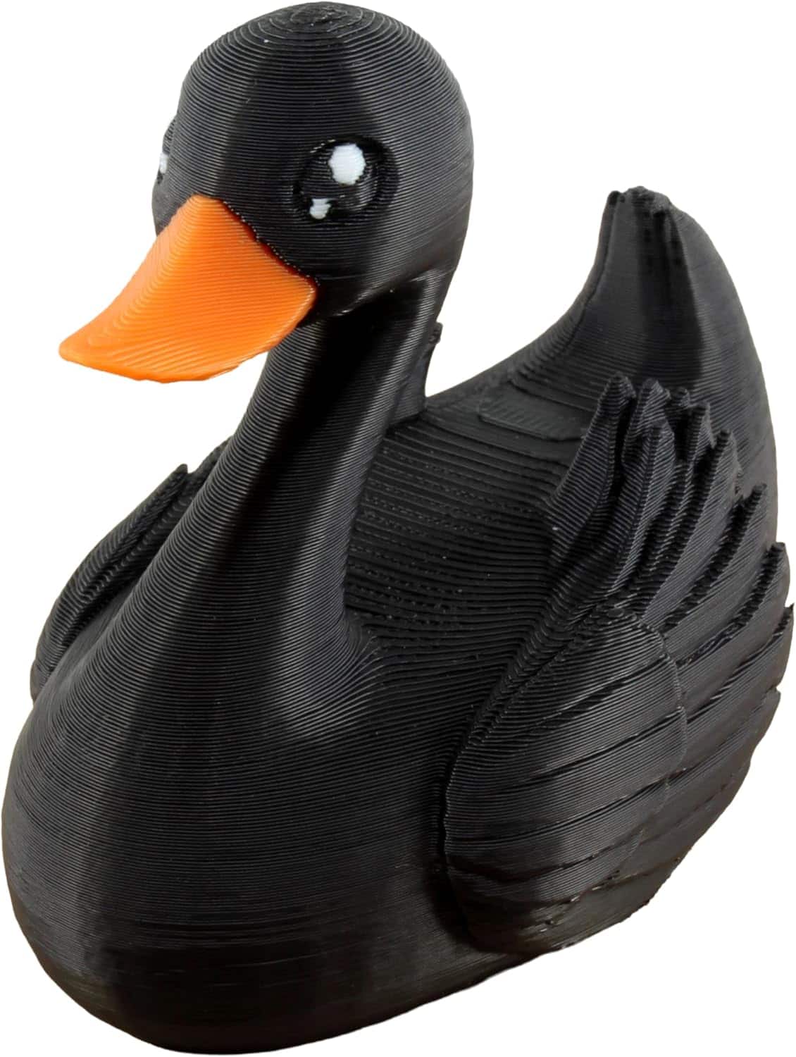 JuzToys - Swan Duck Figurine, 4x4 Ducking, Fun Car Dashboard Accessory, Elegant Swan Gifts, Ducks for Cars by PowerTRC - Black
