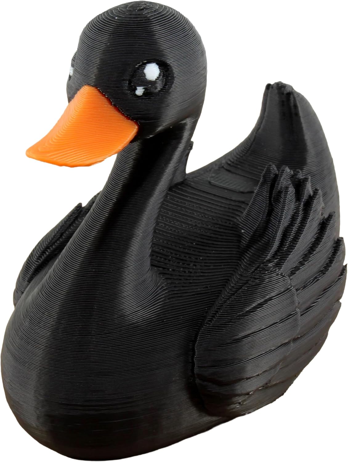 Front. JuzToys - Black Swan Duck Figurine, 4x4 Ducking, Fun Car Dashboard Accessory, Elegant Swan Gifts, Ducks for Cars by PowerTRC - Black.