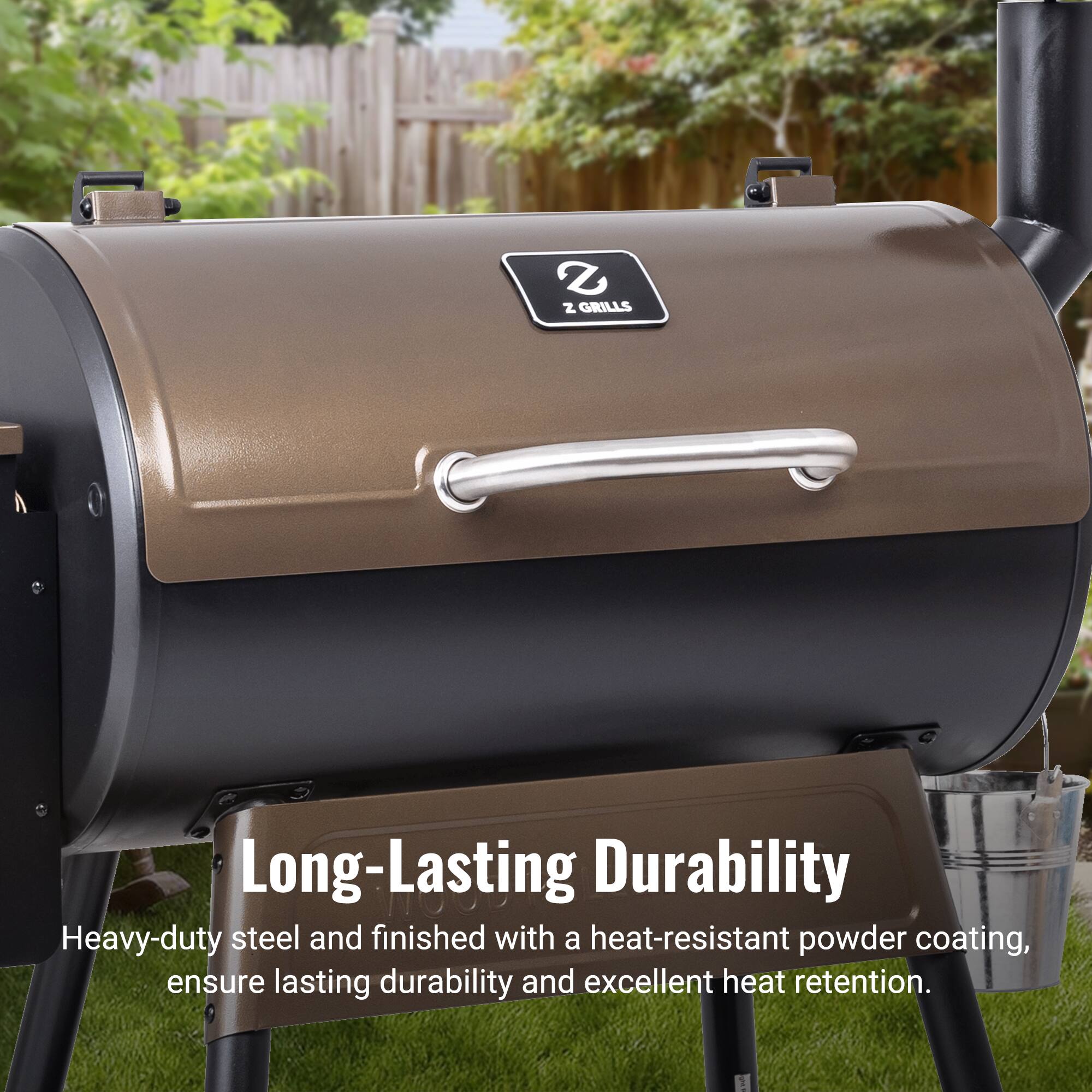 Long-Lasting Durability

Heavy-duty steel and finished with a heat-resistant powder coating, ensure lasting durability and excellent heat retention.
