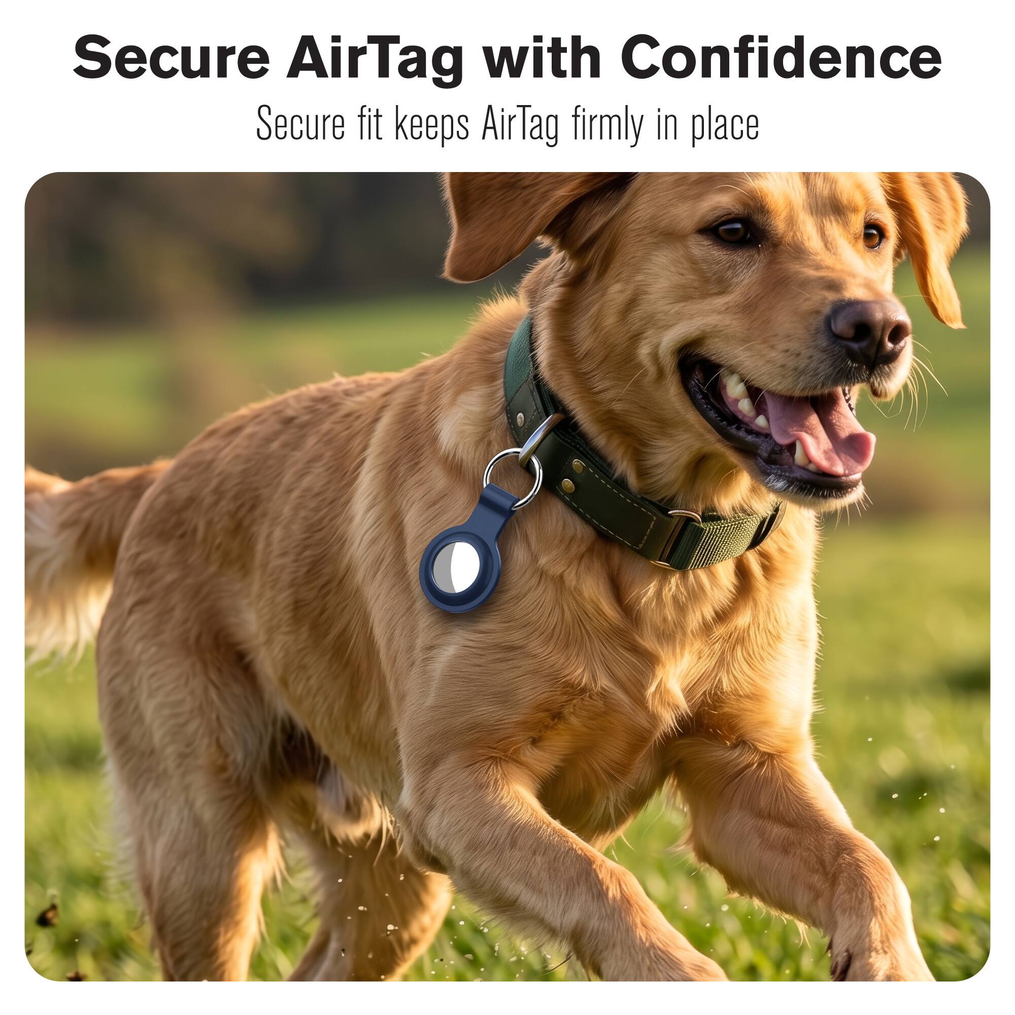 Secure AirTag with Confidence  
Secure fit keeps AirTag firmly in place