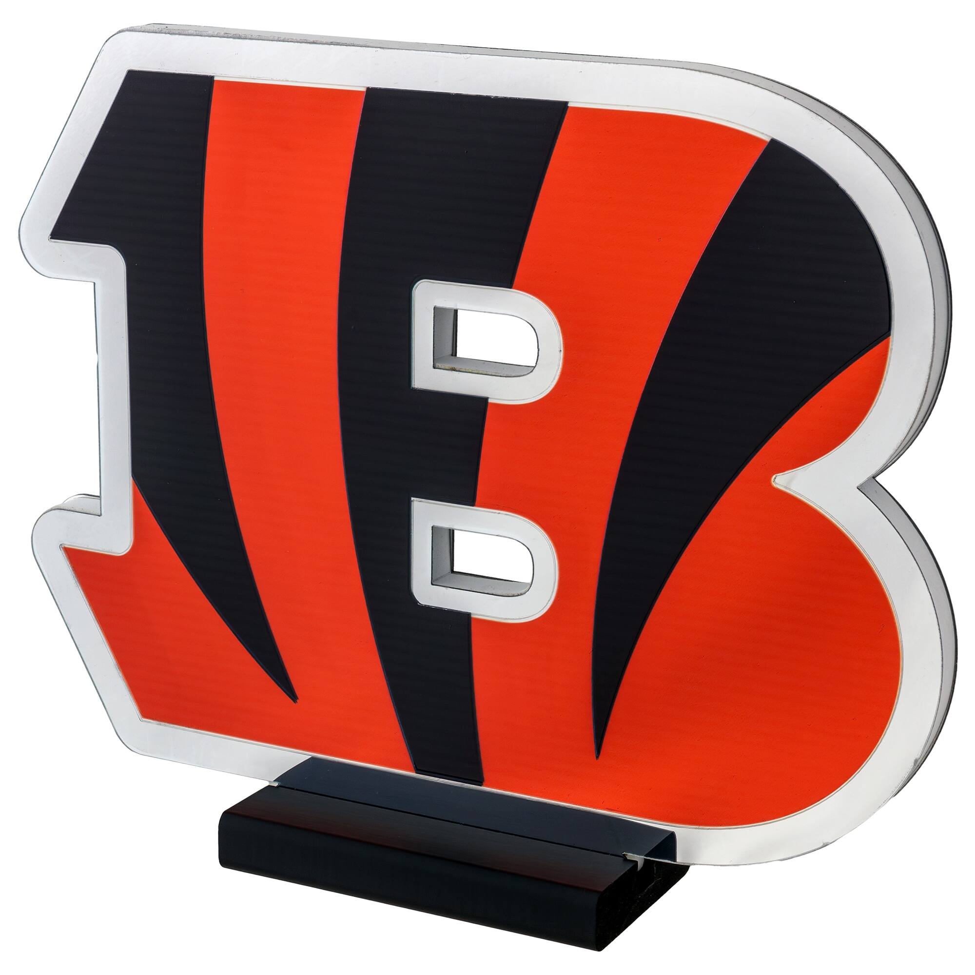 Alt View 1. Sporticulture - Cincinnati Bengals LED Infinity Logo Light - Multicolor.
