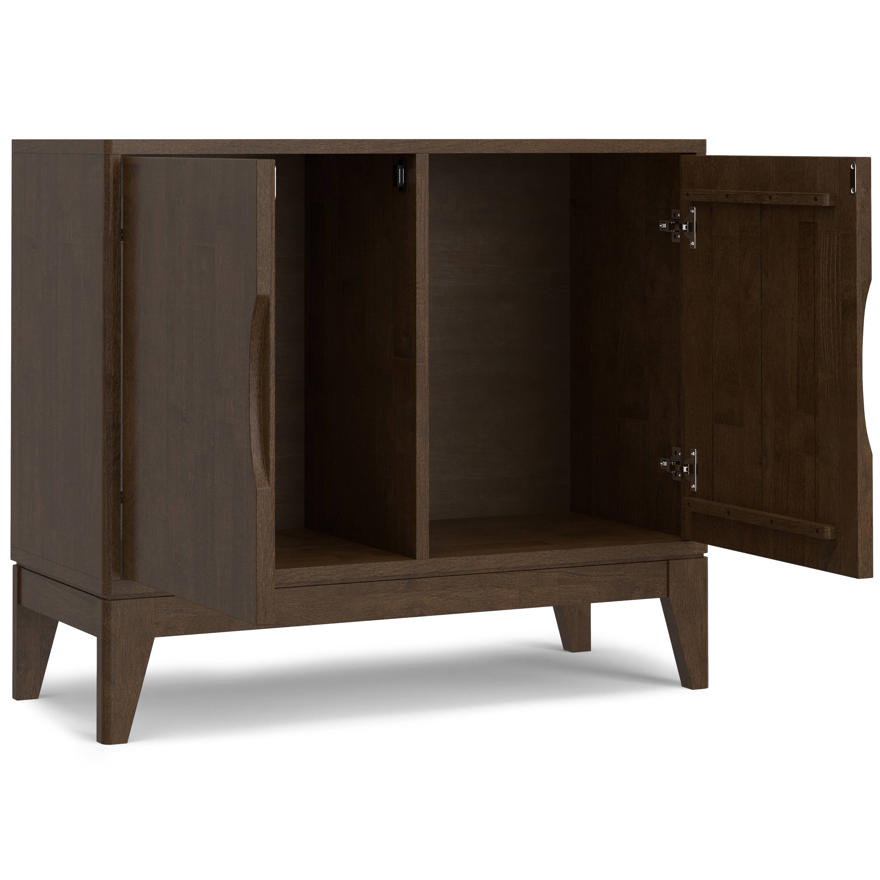 Back. Simpli Home - Simpli Home Harper 38 inch Wide Solid Wood 2 Door Sideboard Buffet in Walnut Brown - Walnut Brown.