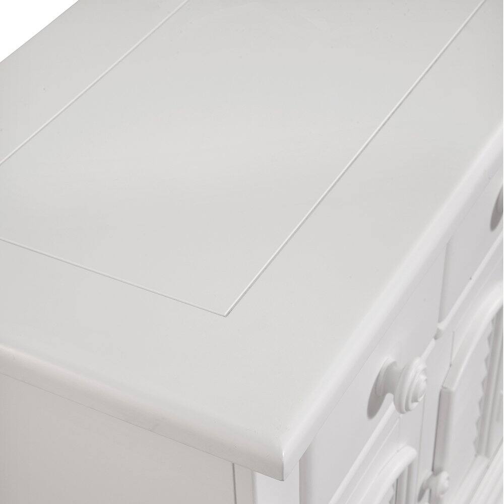 Alt View 5. American Woodcrafters - Cottage Traditions Nightstand - White Cottage - White.