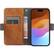 Alt View 13. SaharaCase - Genuine Leather Folio Wallet Case for Apple iPhone 15 Pro - Brown.