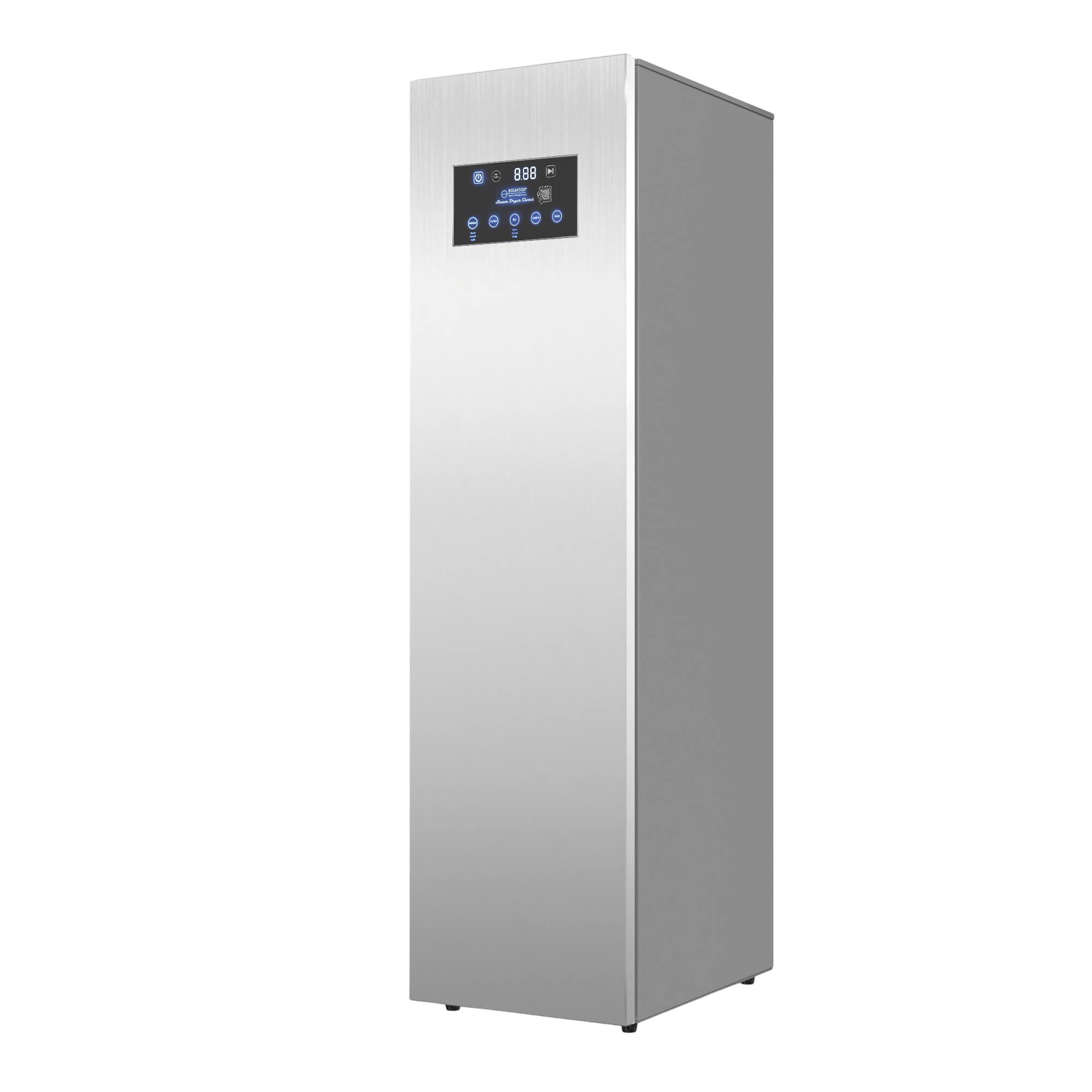 Back. Equator - Equator SDC 760 7.6cf Smart Steam Closet Dryer 4 Moving Hangers Quick20 Refresh Sanitize Deodorize Garment Care - Silver.