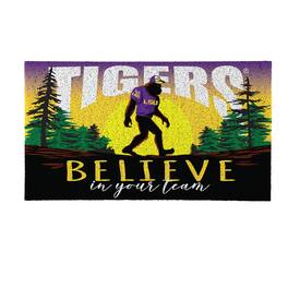 Evergreen Enterprises - LSU Tigers 28" x 16" Bigfoot Believe in Your Team Turf Door Mat - Multicolor