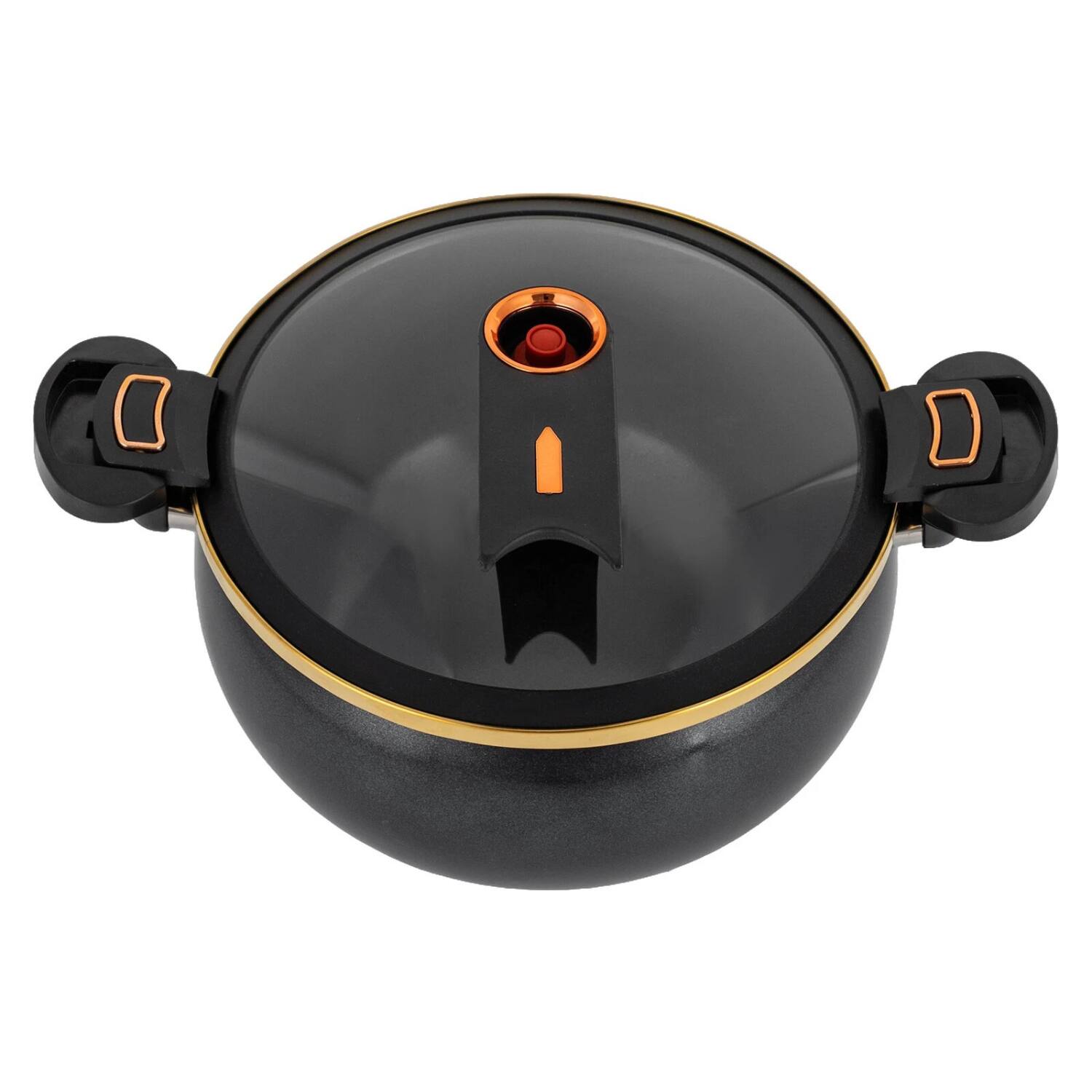 Angle. Stock Preferred - 8L Non-Stick Micro Pressure Cooker Multi-Function Electric Cooking Pot - Black.