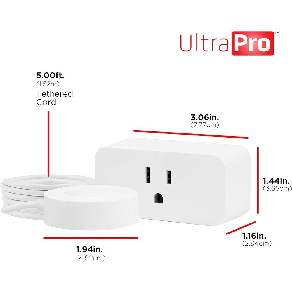 Ultra Pro  
TM  
5.00ft. (1.52m) Tethered Cord  
3.06in. (7.77cm)  
1.44in. (3.65cm)  
1.94in. (4.92cm)  
1.16in. (2.94cm)