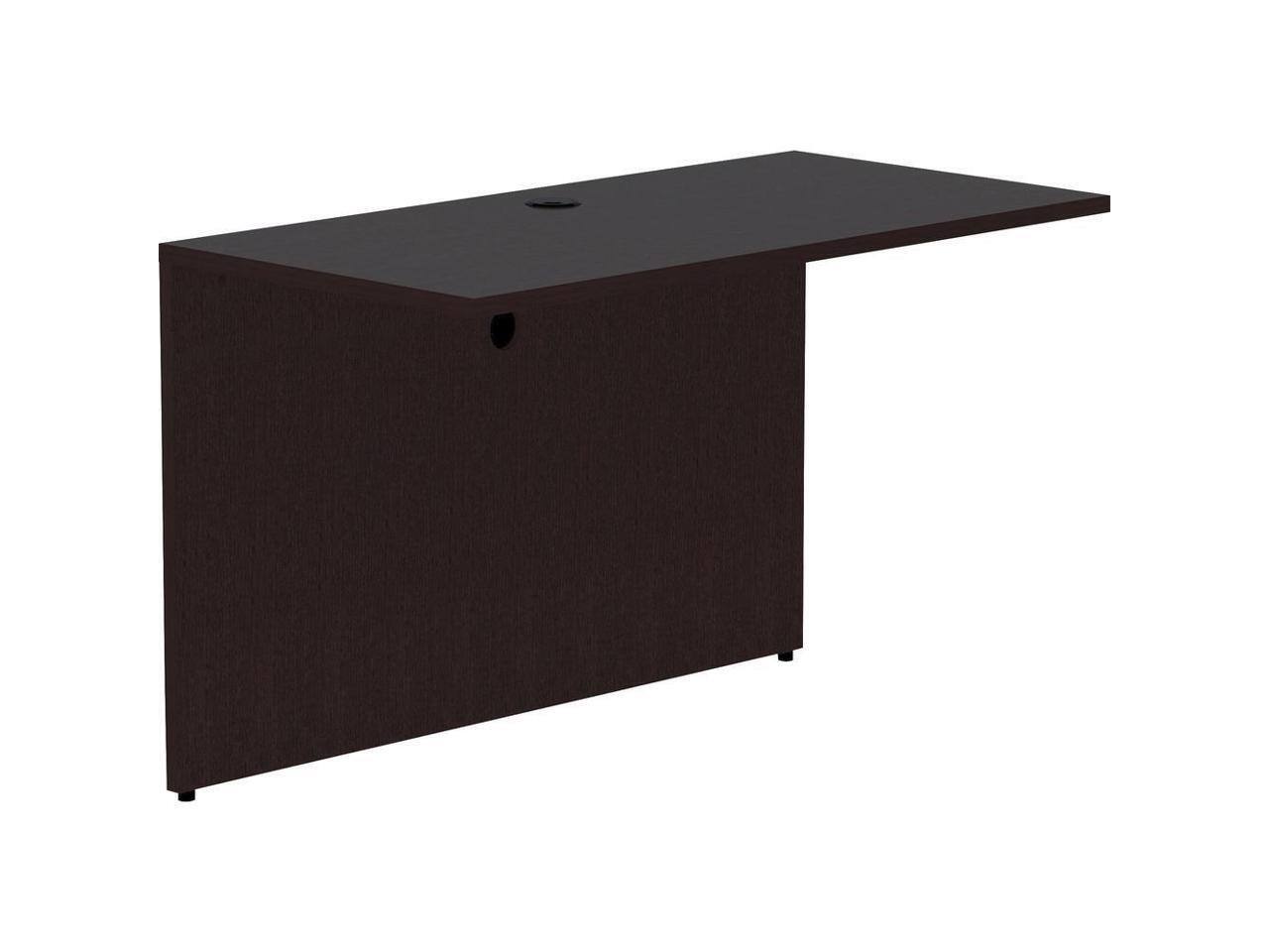 Alt View 2. Lorell - Lorell Bridge, Essentials Laminate, 48"X24"X29-1/2", Espresso (LLR18217) - Espresso.