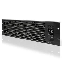 AC Infinity - CLOUDPLATE T9, Quiet Rack Cooling Fan System, 3U Exhaust - Black