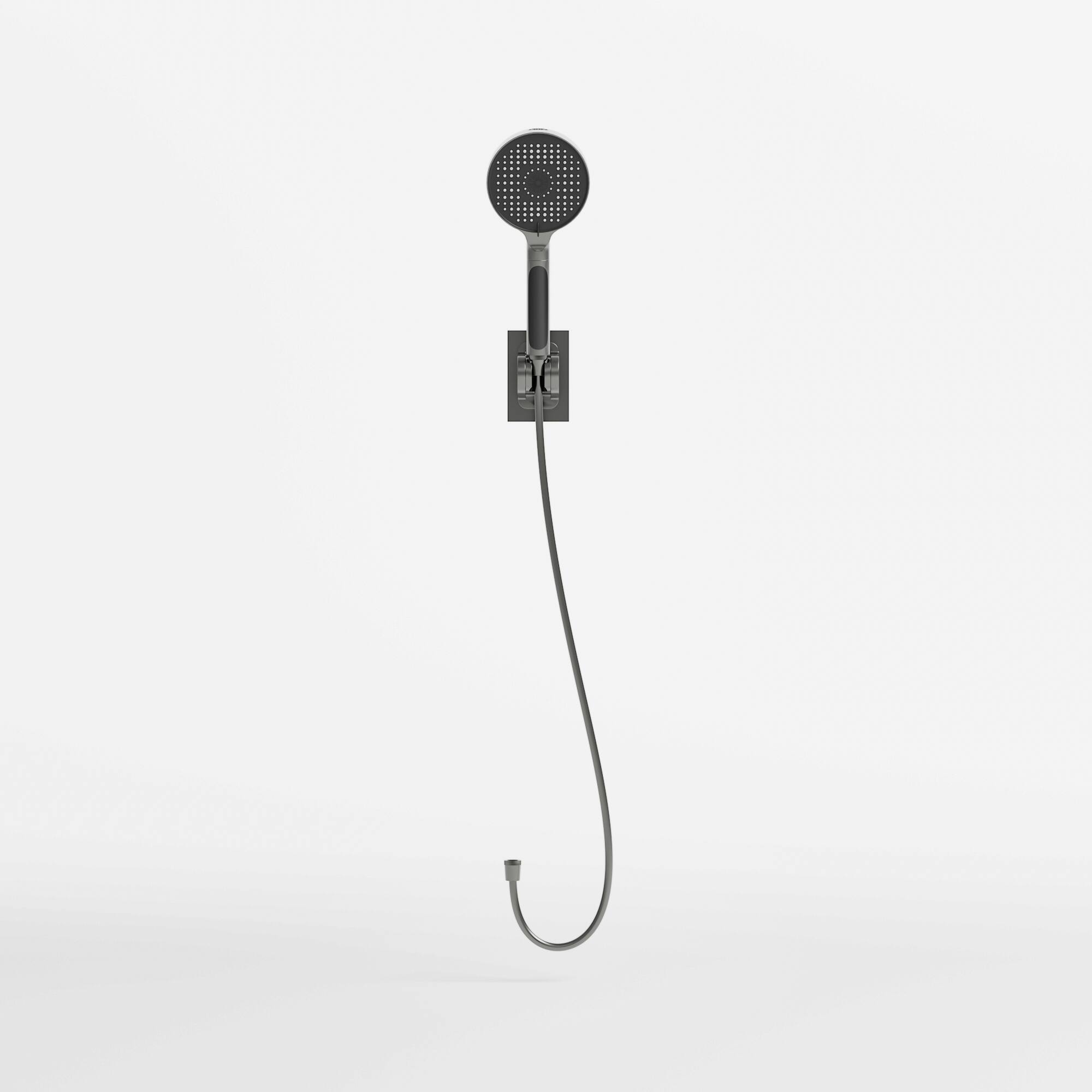 Alt View 1. Famapy - Gray Digital Shower Head - Handheld with Temperature Display & 4 Spray Modes, 59" Hose, Modern Bathroom Fixture - Gray.