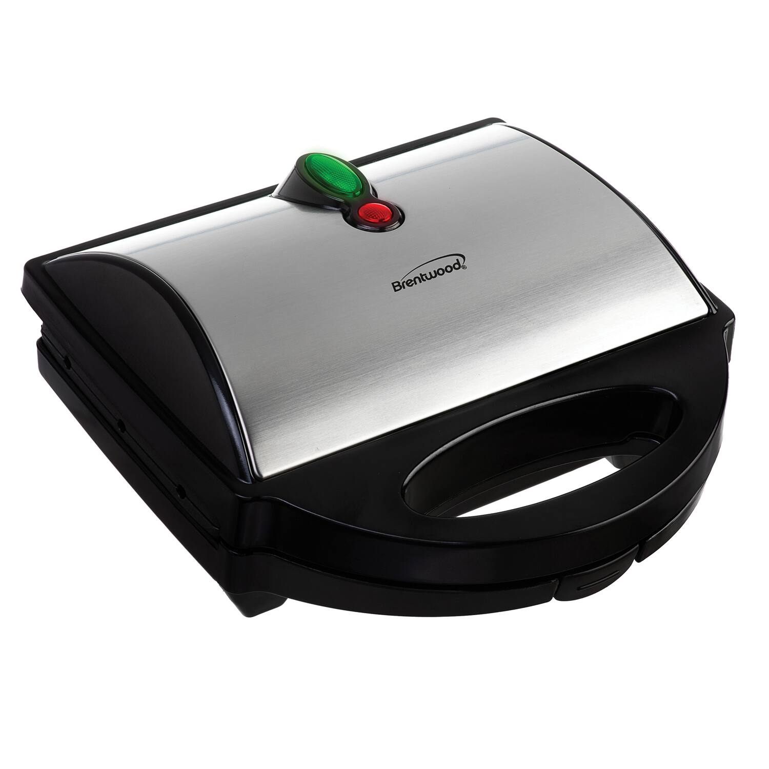 Front. Brentwood - Brentwood Just For Fun Ts-601s Nonstick 6 Mini Corn Dog Maker - Silver.