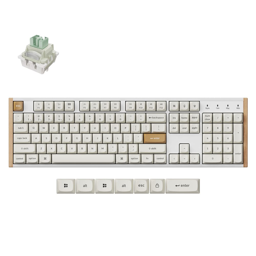 Keychron - K10 HE Wireless Magnetic Switch Custom Keyboard - White