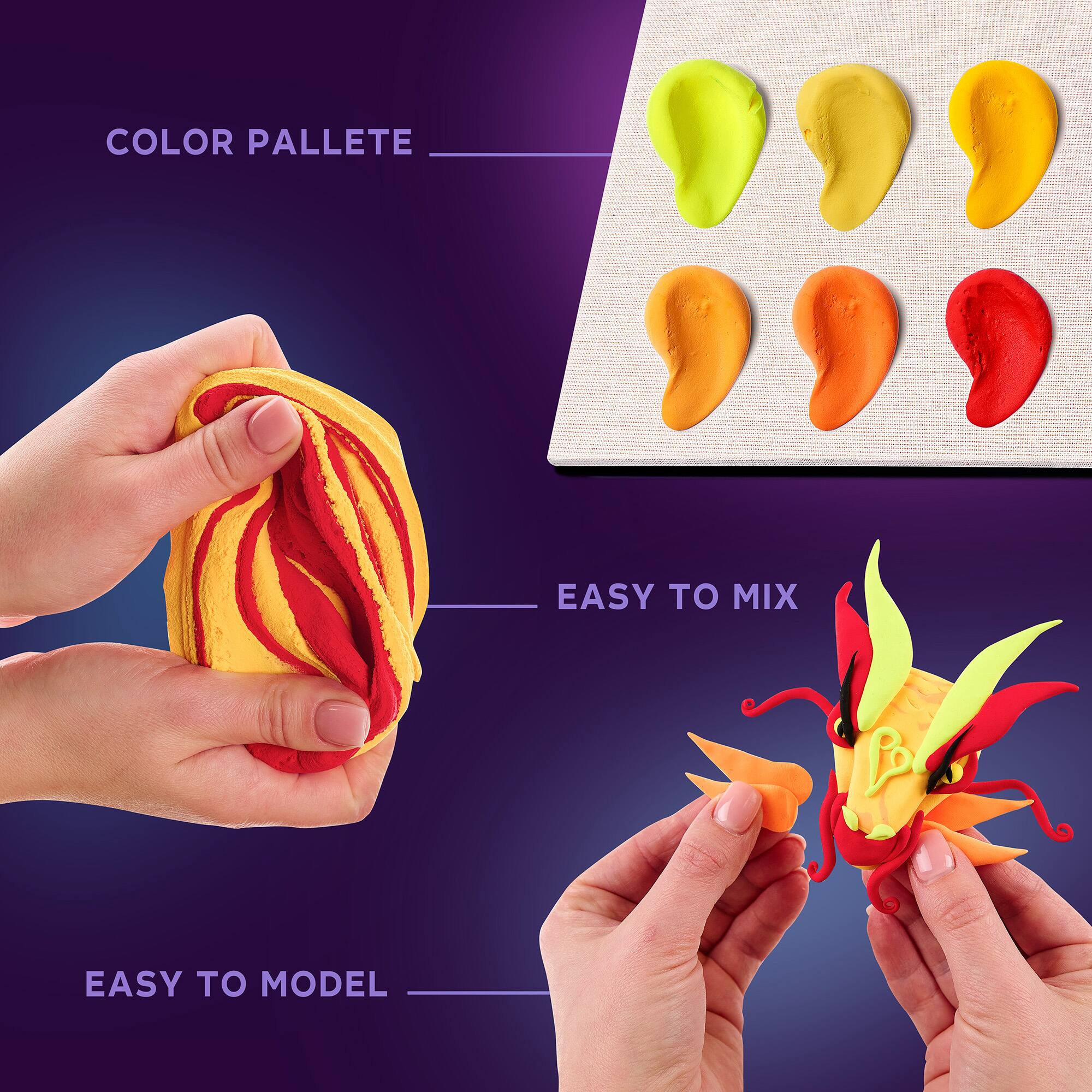 COLOR PALETTE  
EASY TO MIX  
EASY TO MODEL