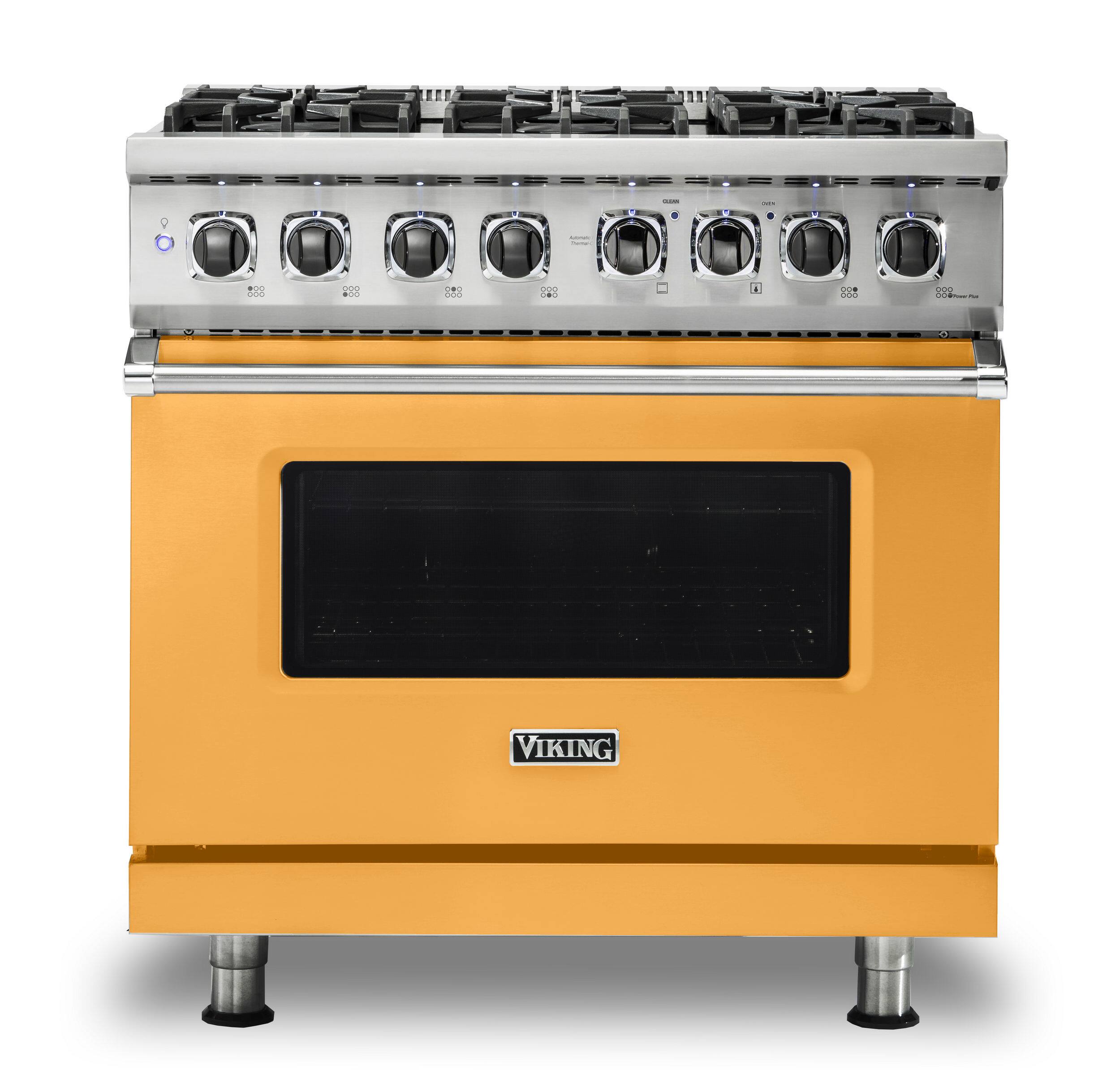 Viking - 36-Inch Dual Fuel Freestanding Range - Daffodil