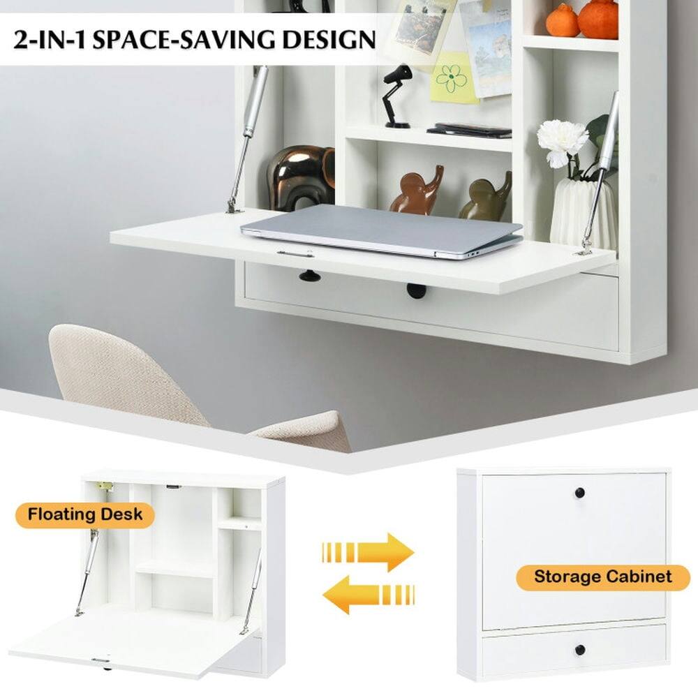 2-IN-1 SPACE-SAVING DESIGN

Floating Desk

Storage Cabinet