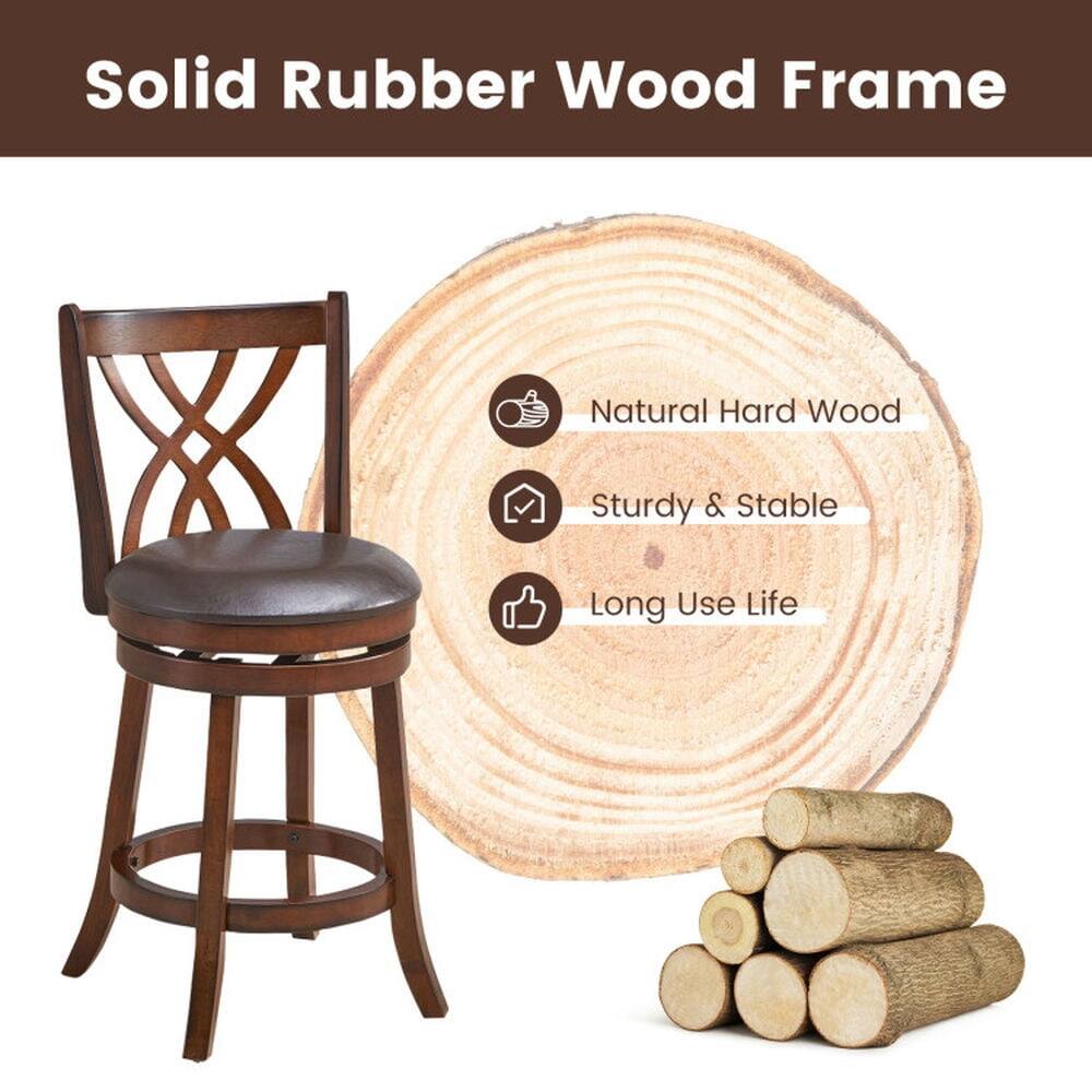 Solid Rubber Wood Frame

- Natural Hard Wood
- Sturdy & Stable
- Long Use Life