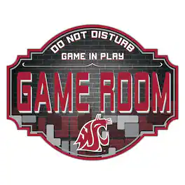 Fan Creations - Washington State Cougars 12'' Game Room Tavern Sign - Multicolor