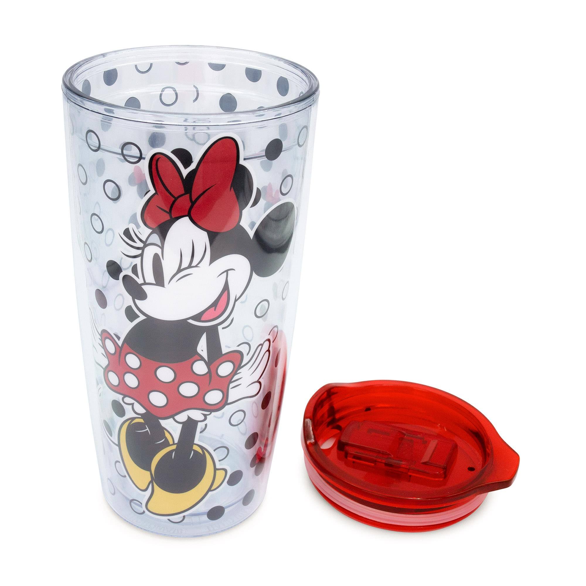Alt View 1. Disney - Disney Minnie Mouse Travel Tumbler with Slide Close Lid | Holds 20 Ounces - Red.