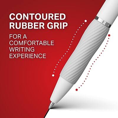 Contoured Rubber Grip  
For a Comfortable Writing Experience