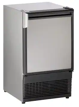 U-Line - 15" 25-Lb. Freestanding Icemaker - Stainless Steel