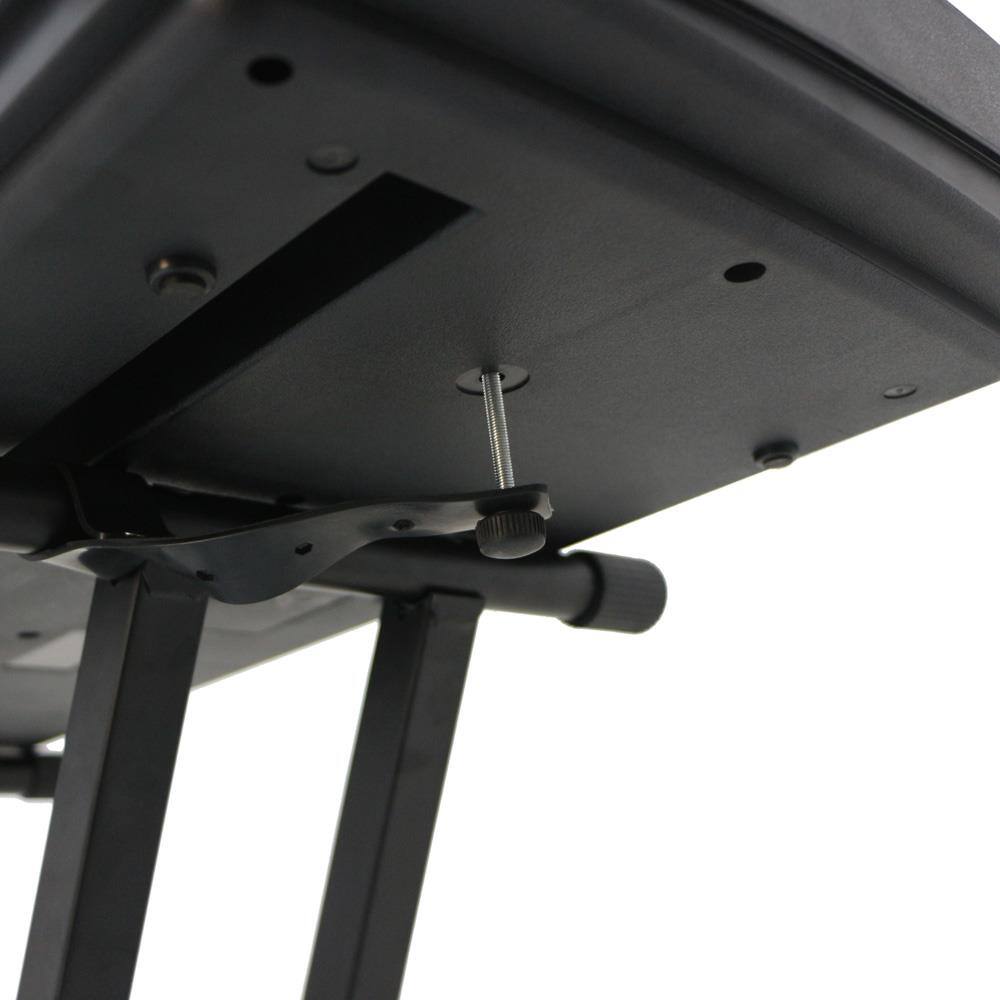 Angle. Winado - Heavy-Duty, Easily Adjustable Height Double-X Keyboard Stand, Portable Digital Piano Stand with Locking Straps.
