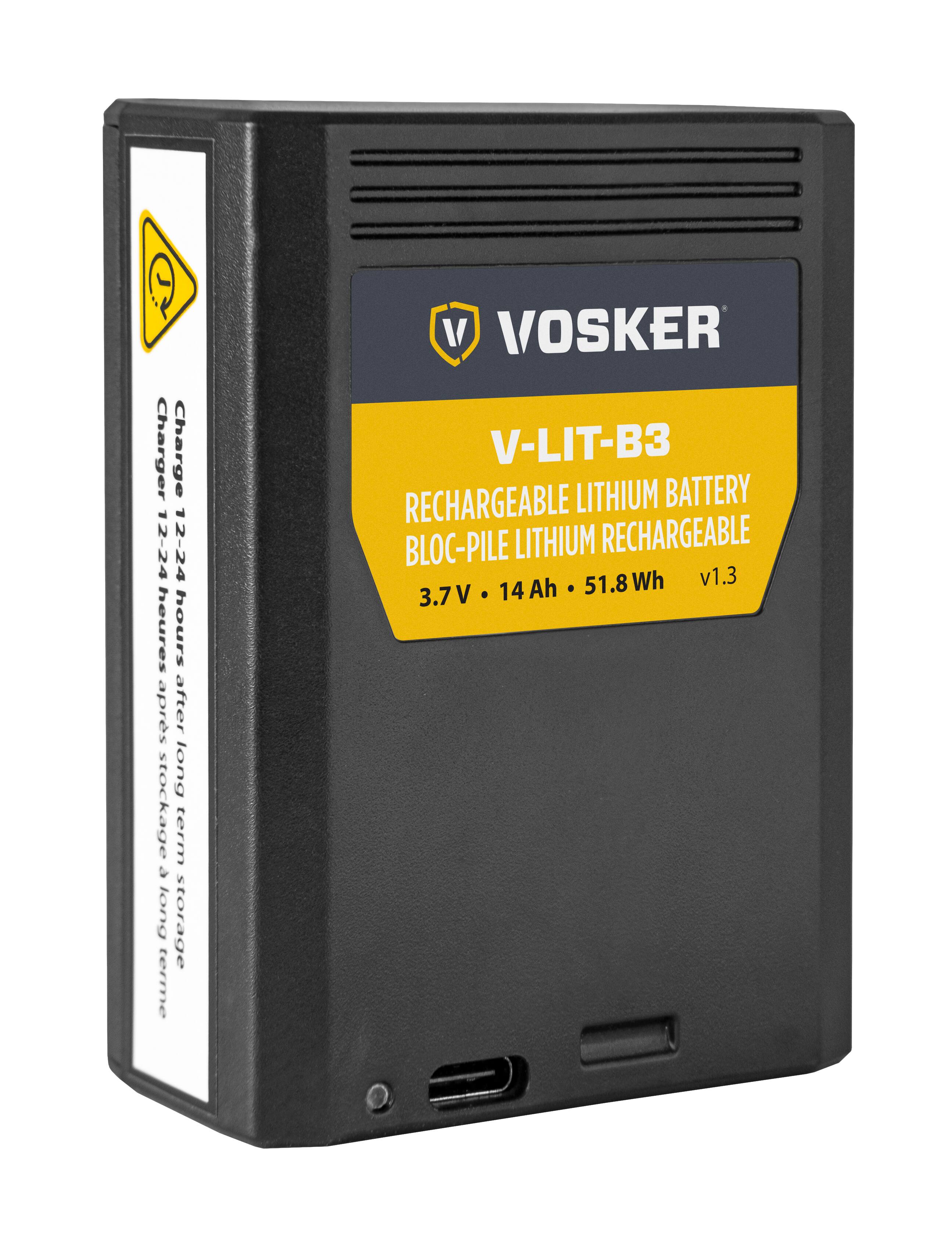 Alt View 12. Vosker - V-LIT-B3 Rechargeable Lithium Battery for V300 - Black.