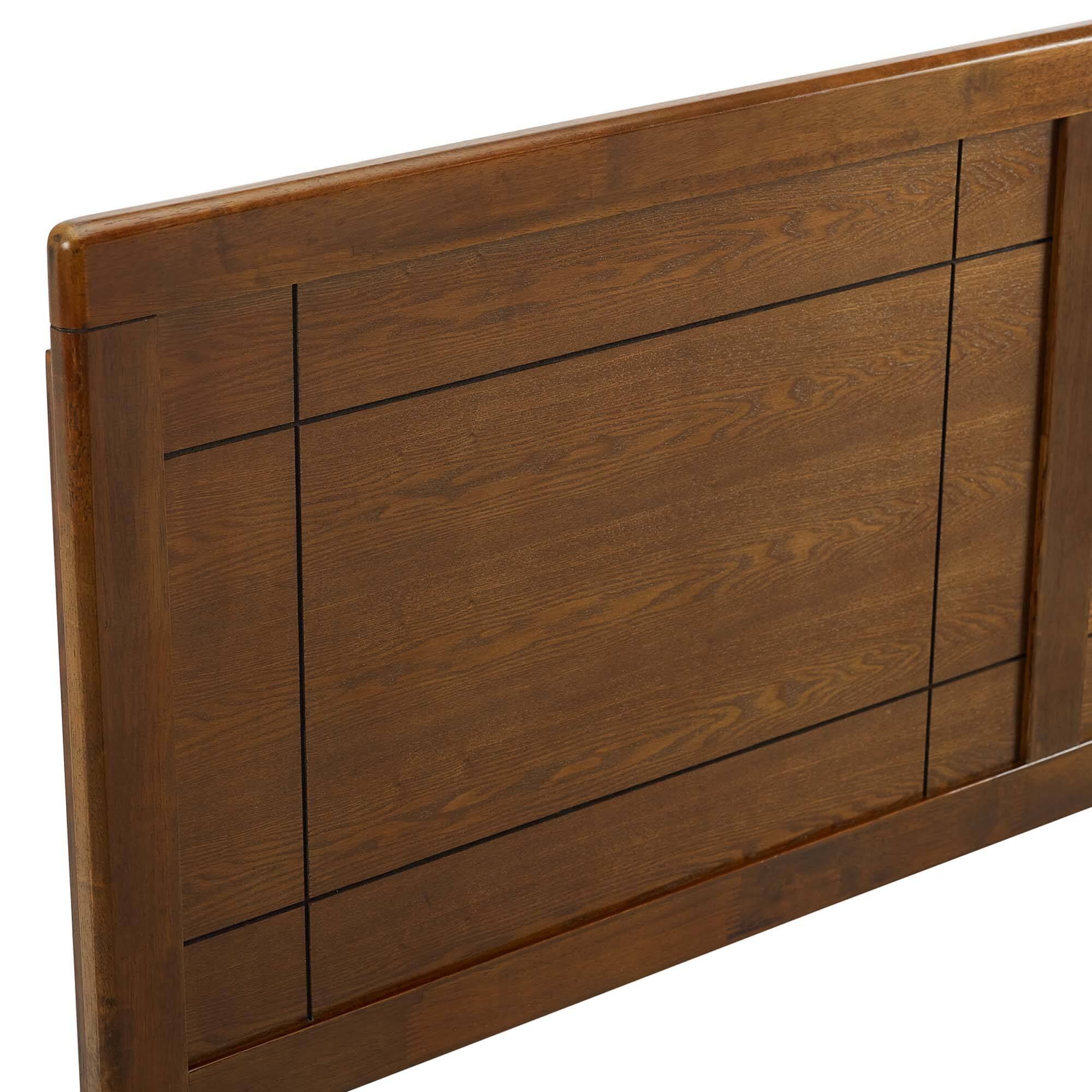 Alt View 1. Modway - Archie Wood King Headboard by Modway - Brown.