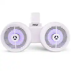 Front. Pyle - Pyle Dual Waterproof Off-Road Speakers - 6.5" - None.