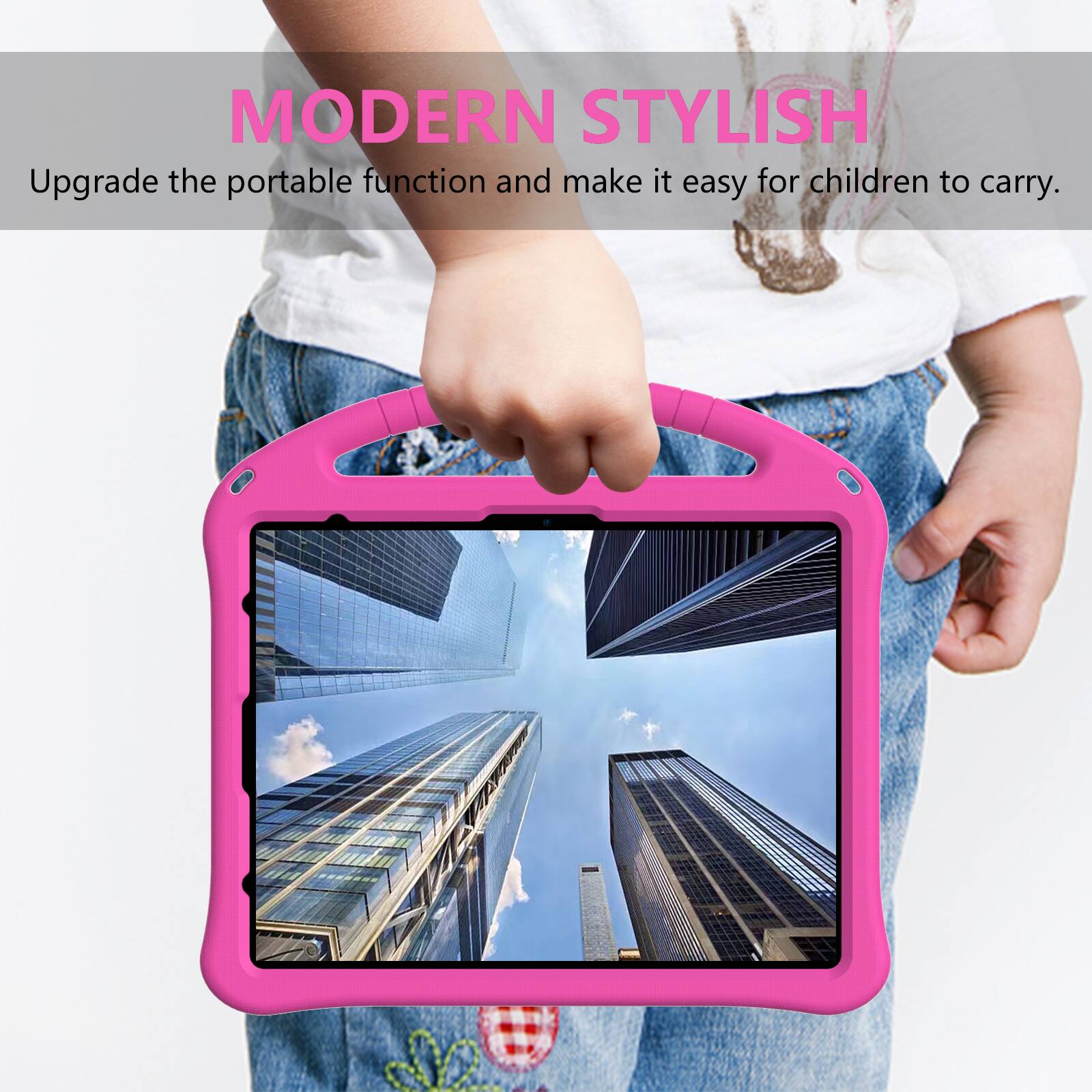 MODERN STYLISH  
Upgrade the portable function and make it easy for children to carry.