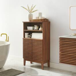 Render Freestanding Bathroom Storage Cabinet by Modway - Walnut