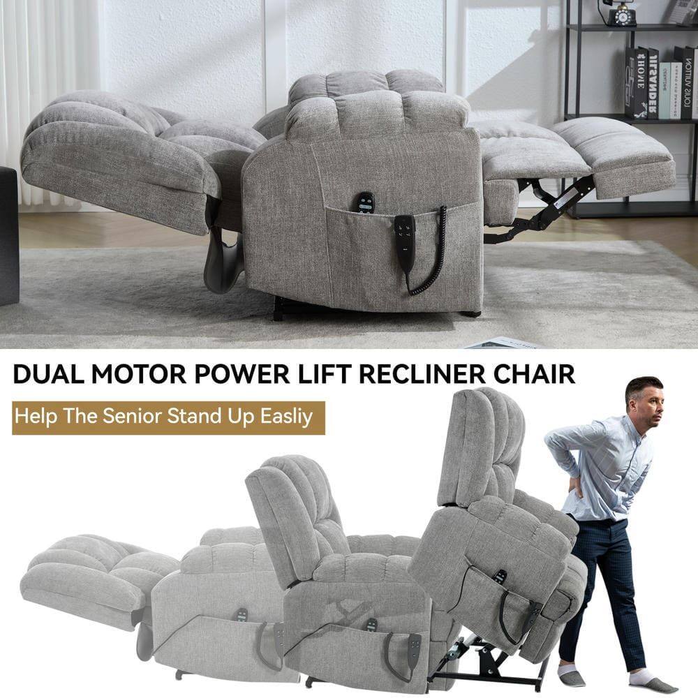 DUAL MOTOR POWER LIFT RECLINER CHAIR  
Help The Senior Stand Up Easily