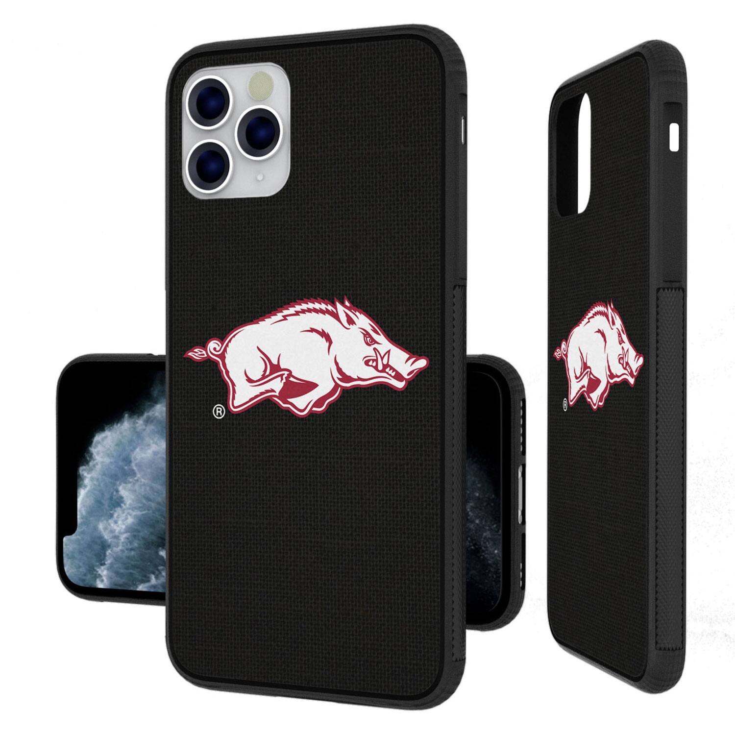 Alt View 2. Keyscaper - Arkansas Razorbacks iPhone Solid Design Bump Case - 15 Plus - Multicolor.