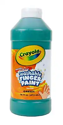 Crayola Washable Finger Paint
Non-Toxic
Green
16 fl oz. (473 mL)