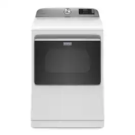 Maytag - 7.4 Cu. Ft. Smart Gas Dryer with Steam and Extra Power Button - White