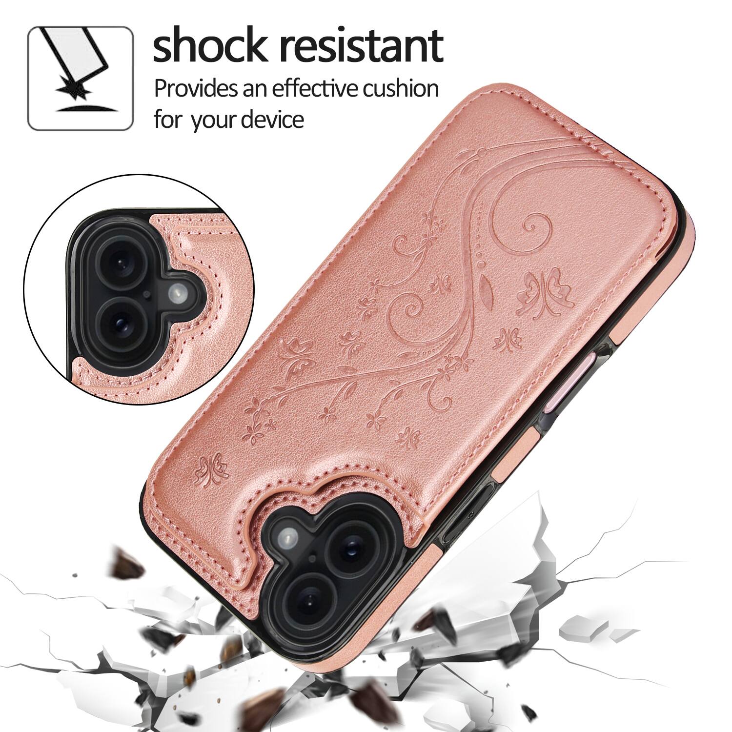 Shock resistant  
Provides an effective cushion for your device