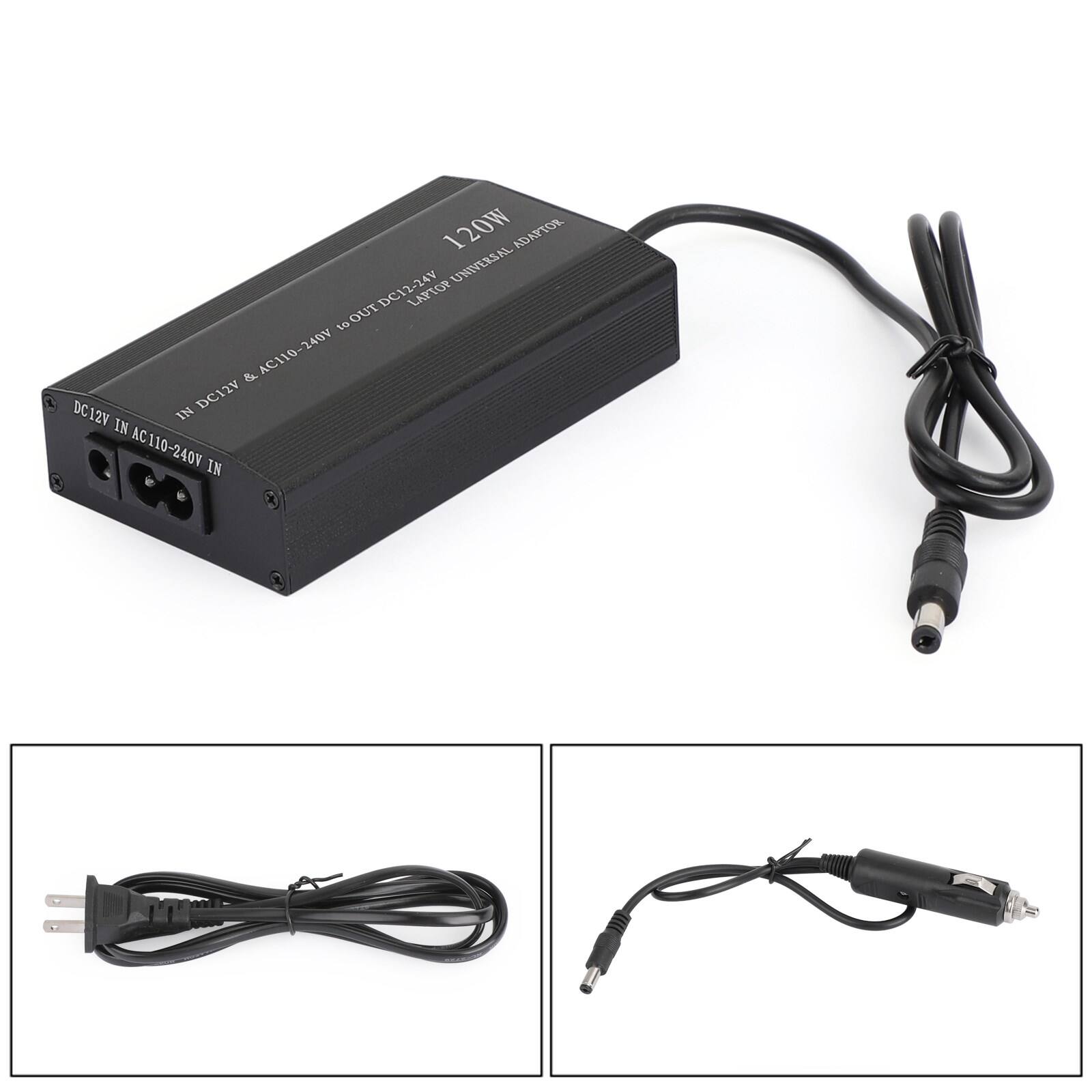 120W ADAPTOR UNIVERSAL DC12-24V LAPTOP GOUT 10 AC110-240V 240V & DC12V DC12V IN IN AC AC110-240V IN